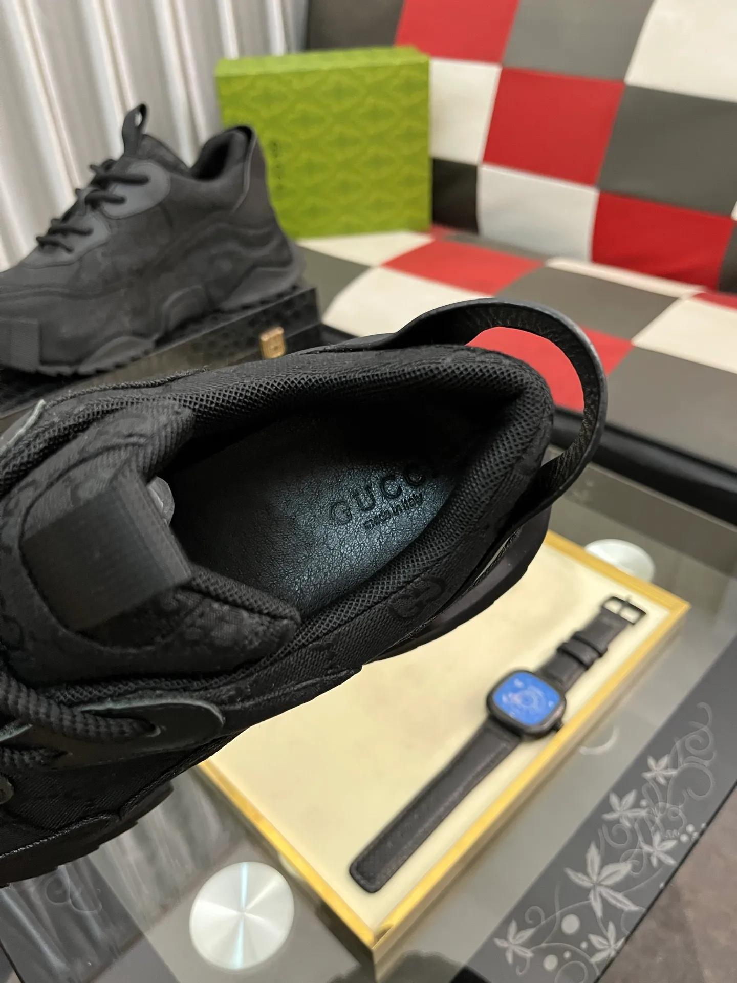 Men's shoes 💰600⌚️⌚️ (GUCCI-Gucci) luxury brand sports and casual shoes, imported original material, sheepskin lining, high-end and comfortable, original outsole is light and wear-resistant! Purely handmade, details determine quality! 38-444️⃣colors available
